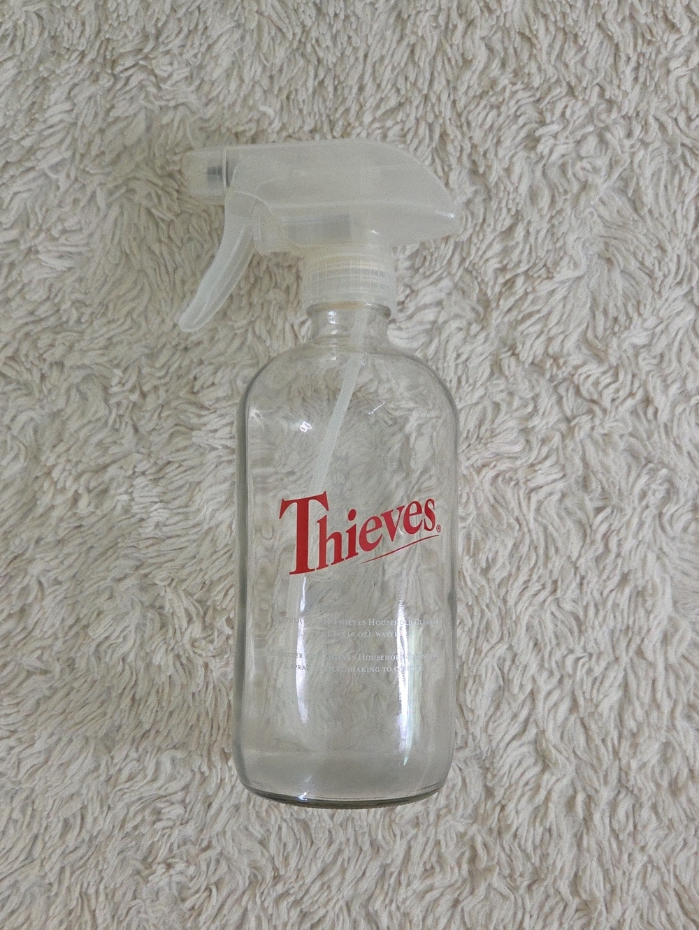 Young Living Thieves Glass Household Cleaner Spray Bottle
